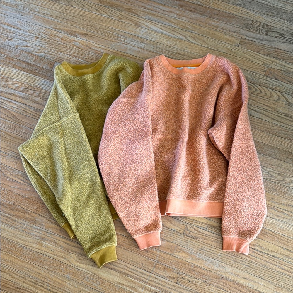 Bundle of two mega fleece sweatshirts